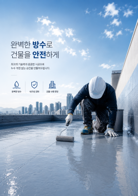 습식 방수 공사